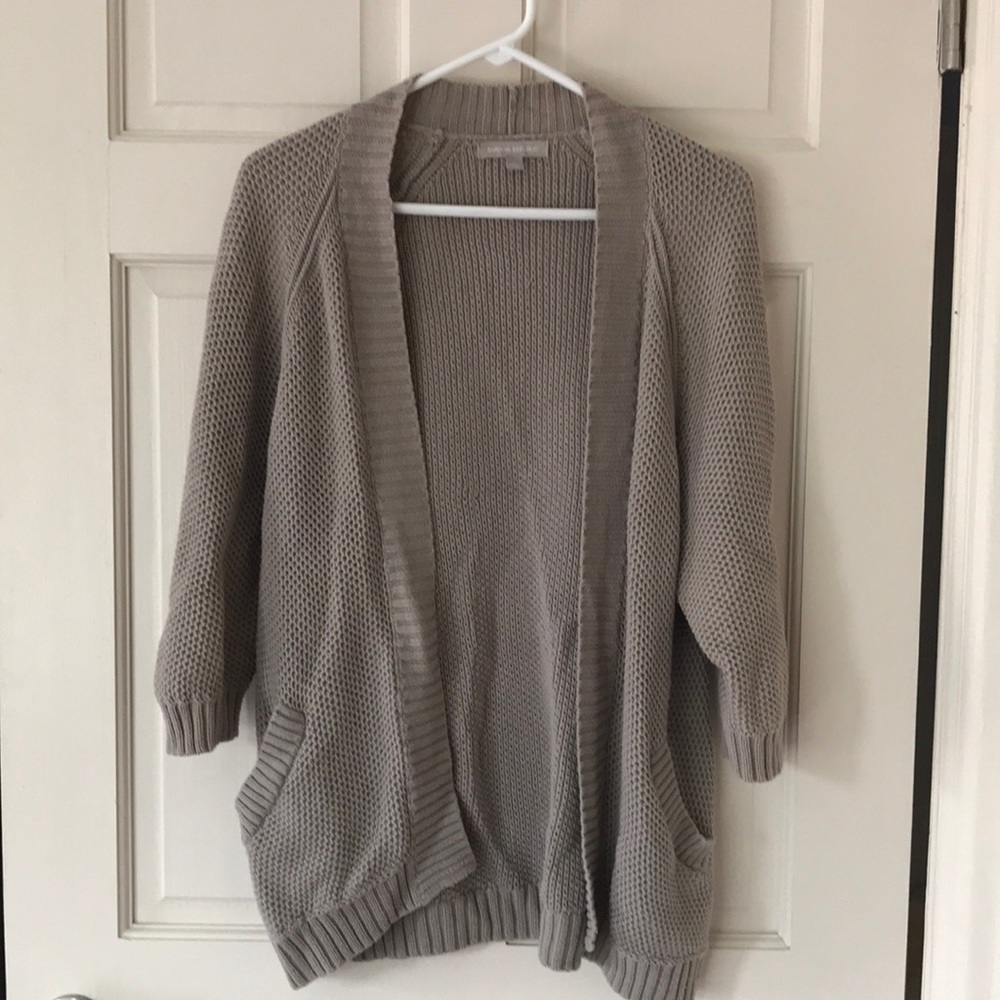 Banana Republic beige open front cardigan